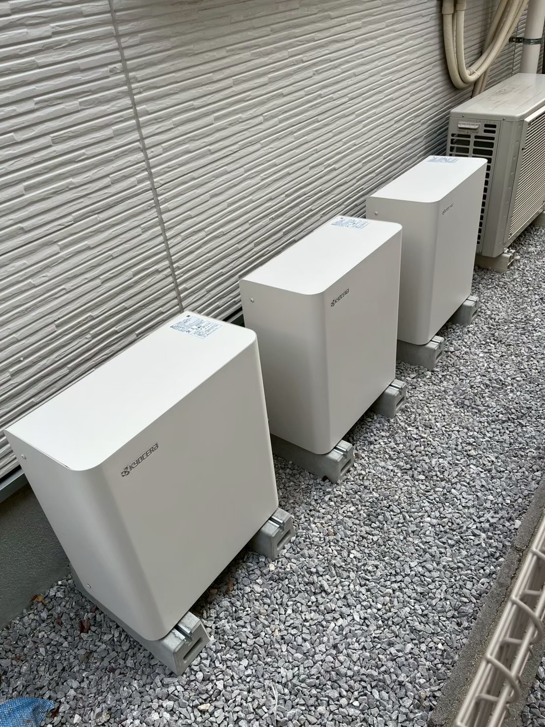 住宅に施工した家庭用蓄電池